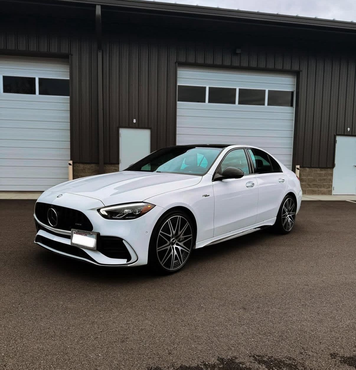 Mercedes car ceramic coated. 