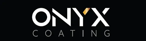 Logo for Onyx Coating, white text on black background.