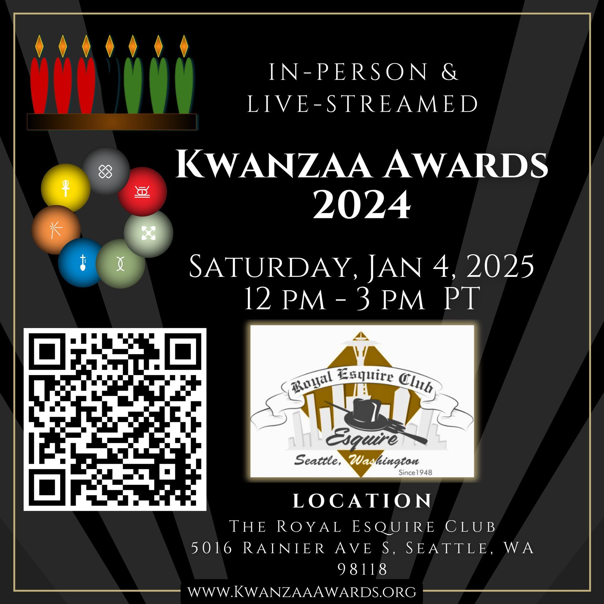 4th Annual Kwanzaa Awards JAN 4, 2025 LIVE in person and online
