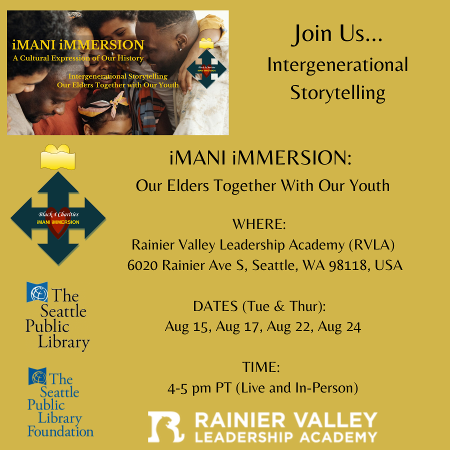 Storytelling. Our Elders Together With Our Youth. Our Community, Our Stories.