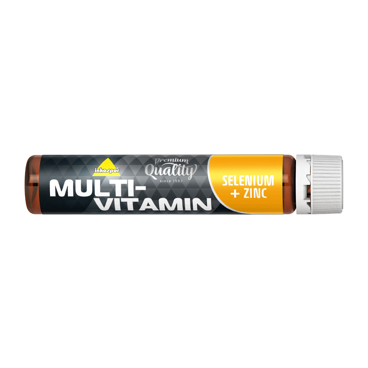 Tubetto di integratori multivitaminici con selenio e zinco.