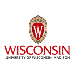 University of Wisconsin-Madison logo with red W and Wisconsin text