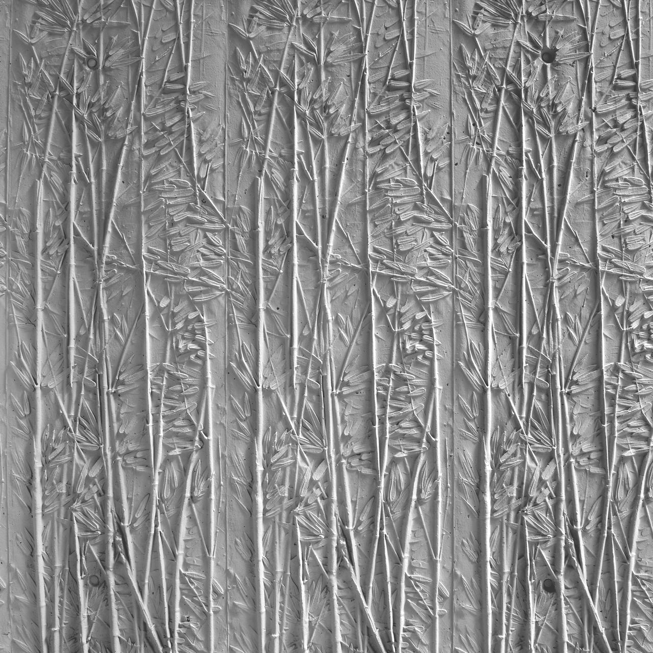 Texture abstraite grise avec des stries verticales et des lignes ondulées en forme de branches