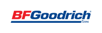 BFGoodrich logo in red and blue text, with a blue underline and 