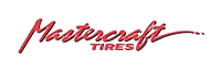 Mastercraft Tires logo in red script on a white background.