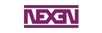 Purple logo of the word 