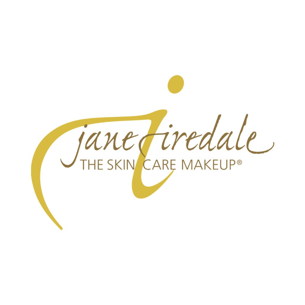 A logo for jane iredale the skin care makeup.