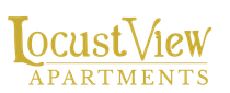 Locust View Apartments logo in footer linked to home page