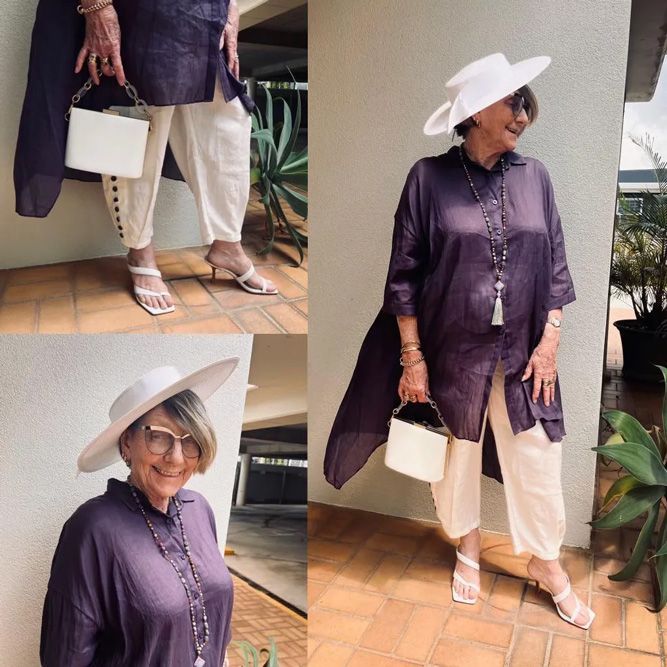 Purple Top And White Pants — Zest Boutique in Yeppoon, QLD