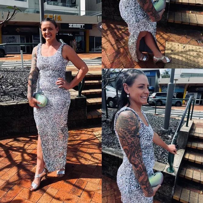 Sequin Slit Dress — Zest Boutique in Yeppoon, QLD