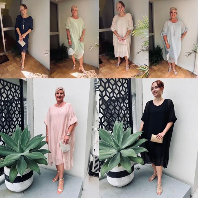 Six Colors Of Linen Dress — Zest Boutique in Yeppoon, QLD