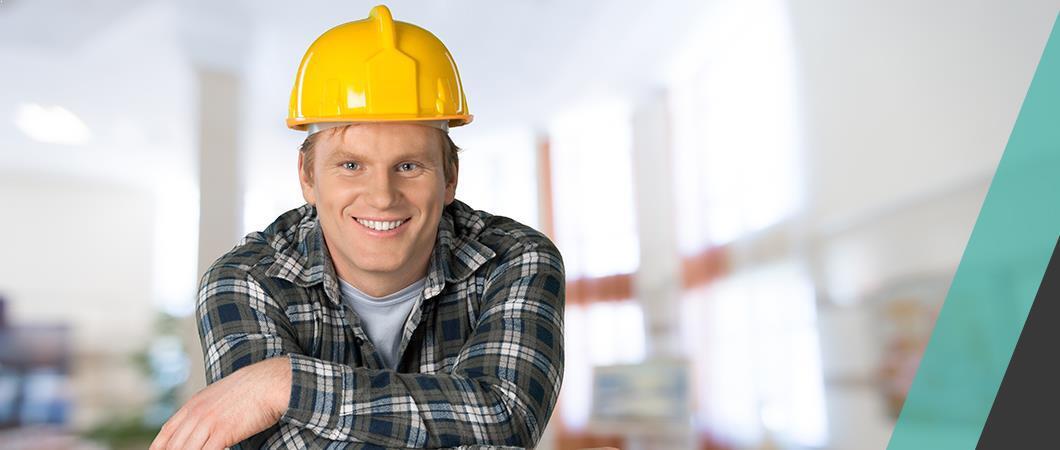 smiling worker