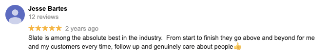 A blurry picture of a person 's review on a website.