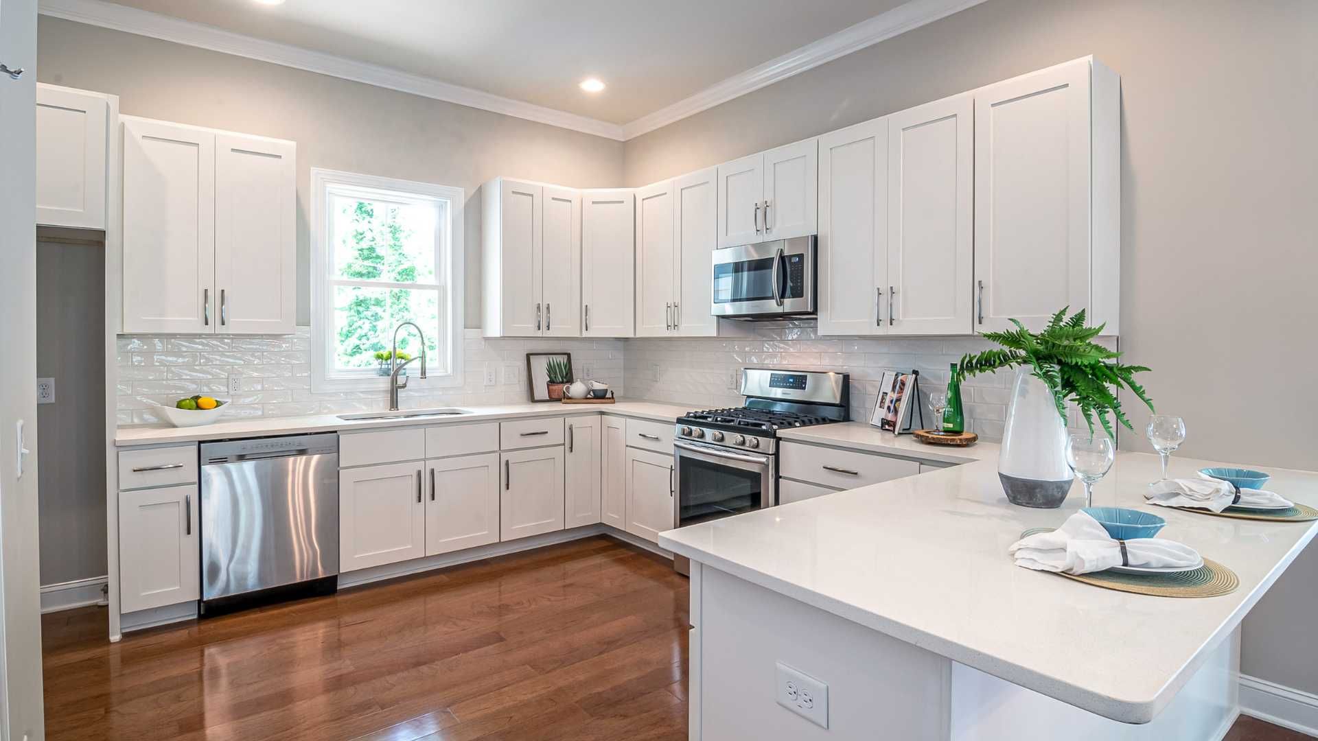 modern white kitchen