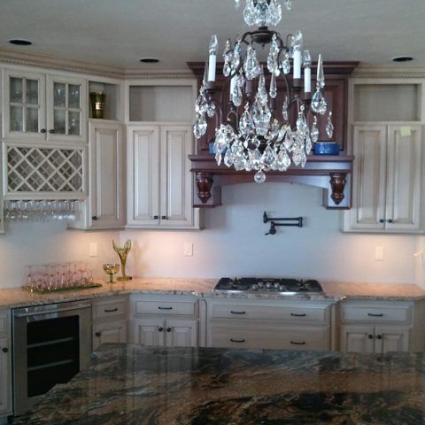 lighting in a custom kitchen