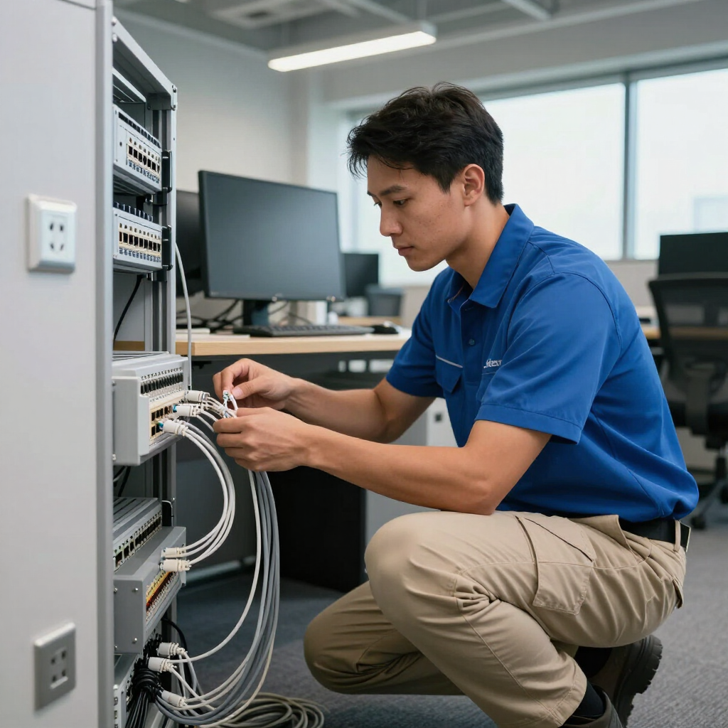 Structured network cabling by City Electric & Communications in the Bronx
