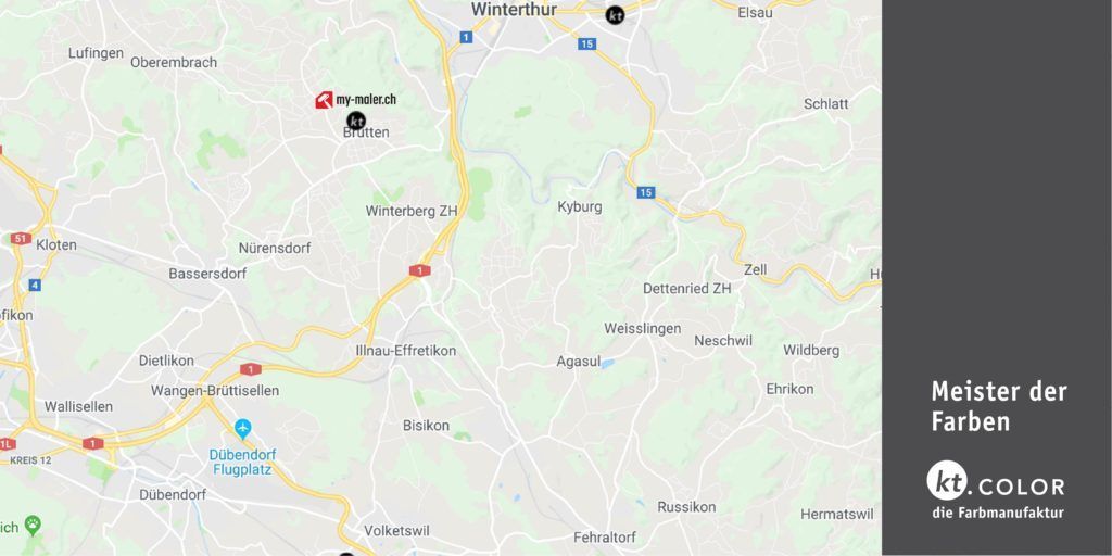 Eine Karte einer Stadt mit vielen Strassen und Gebäuden darauf.