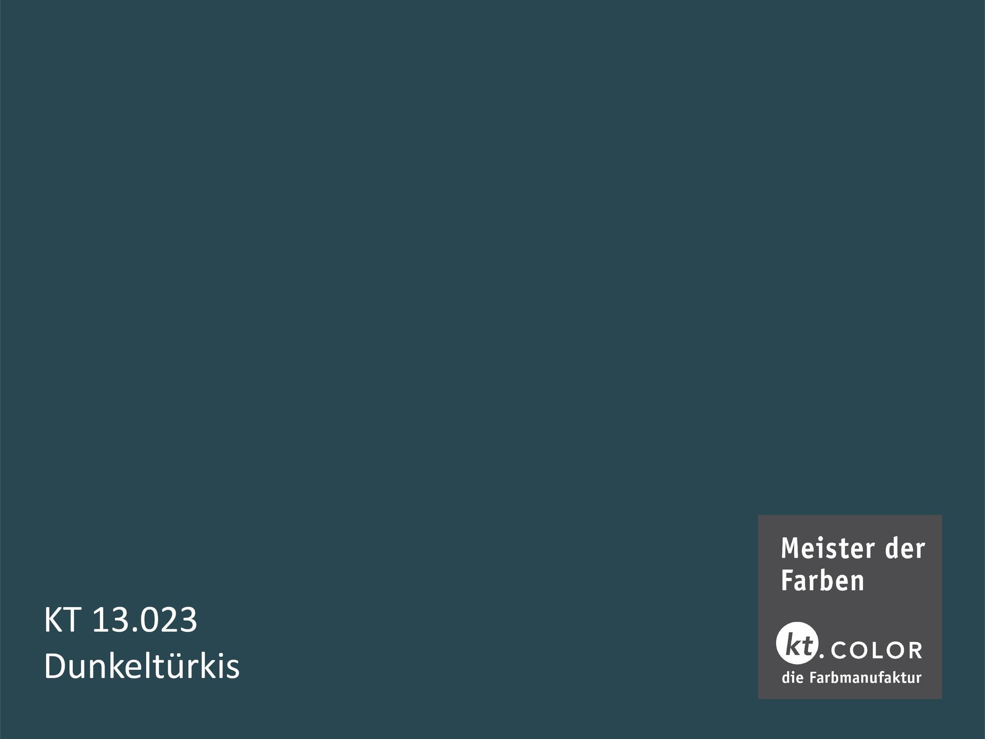 Ein Bild einer blauen Farbe namens Dunkelturkis