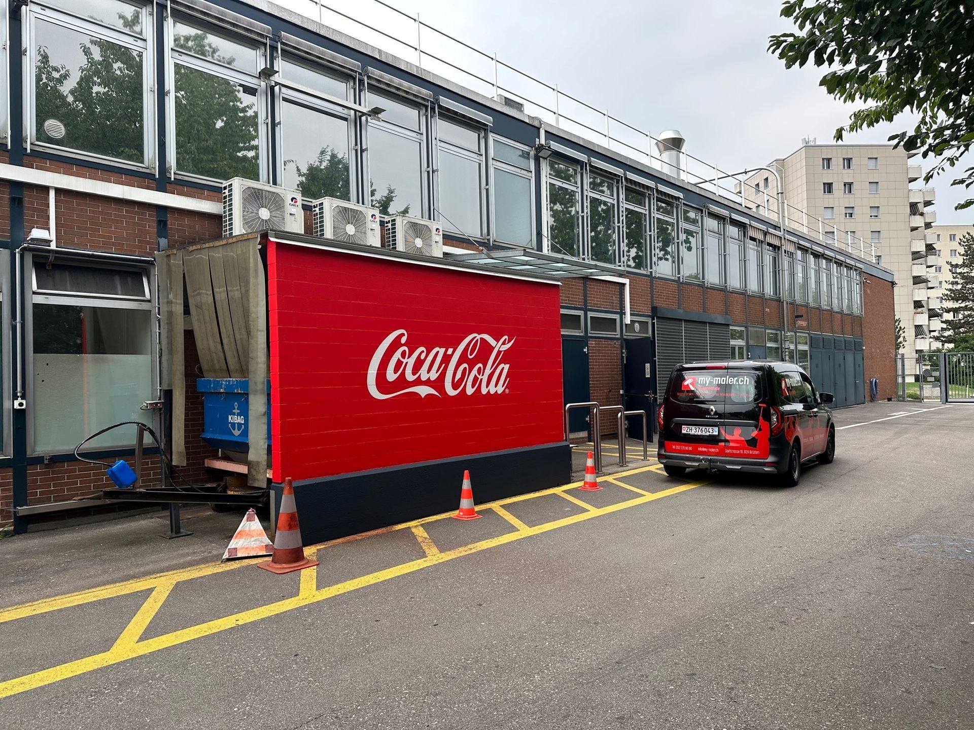 Coca-Cola-Truck Wandbemalung