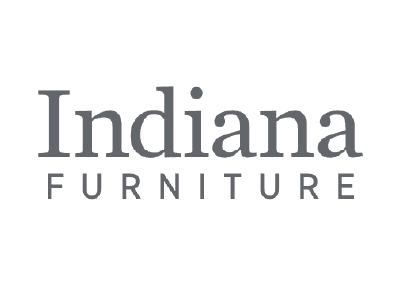 A logo for indiana furniture on a white background.