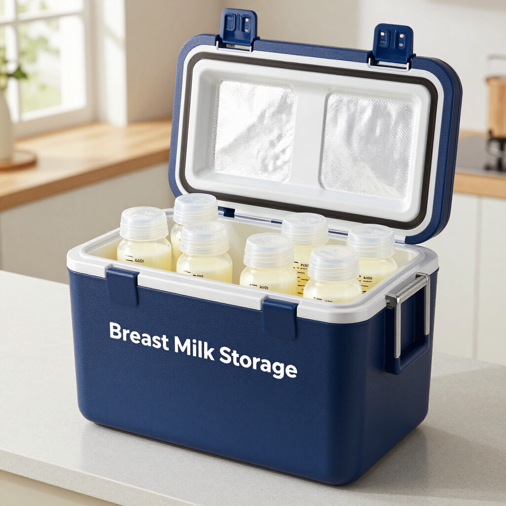 como conservar leche materna en el trabajo con hielera