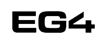 EG4 black bold logo on a white background