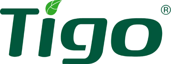 Tigo logo in green text with a leaf accent on a white background