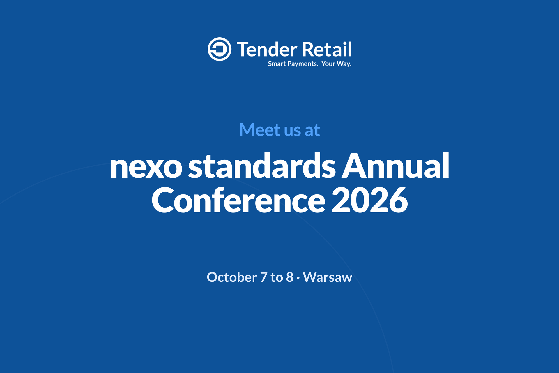 Tender Retail at nexo standards Annual Conference 2026