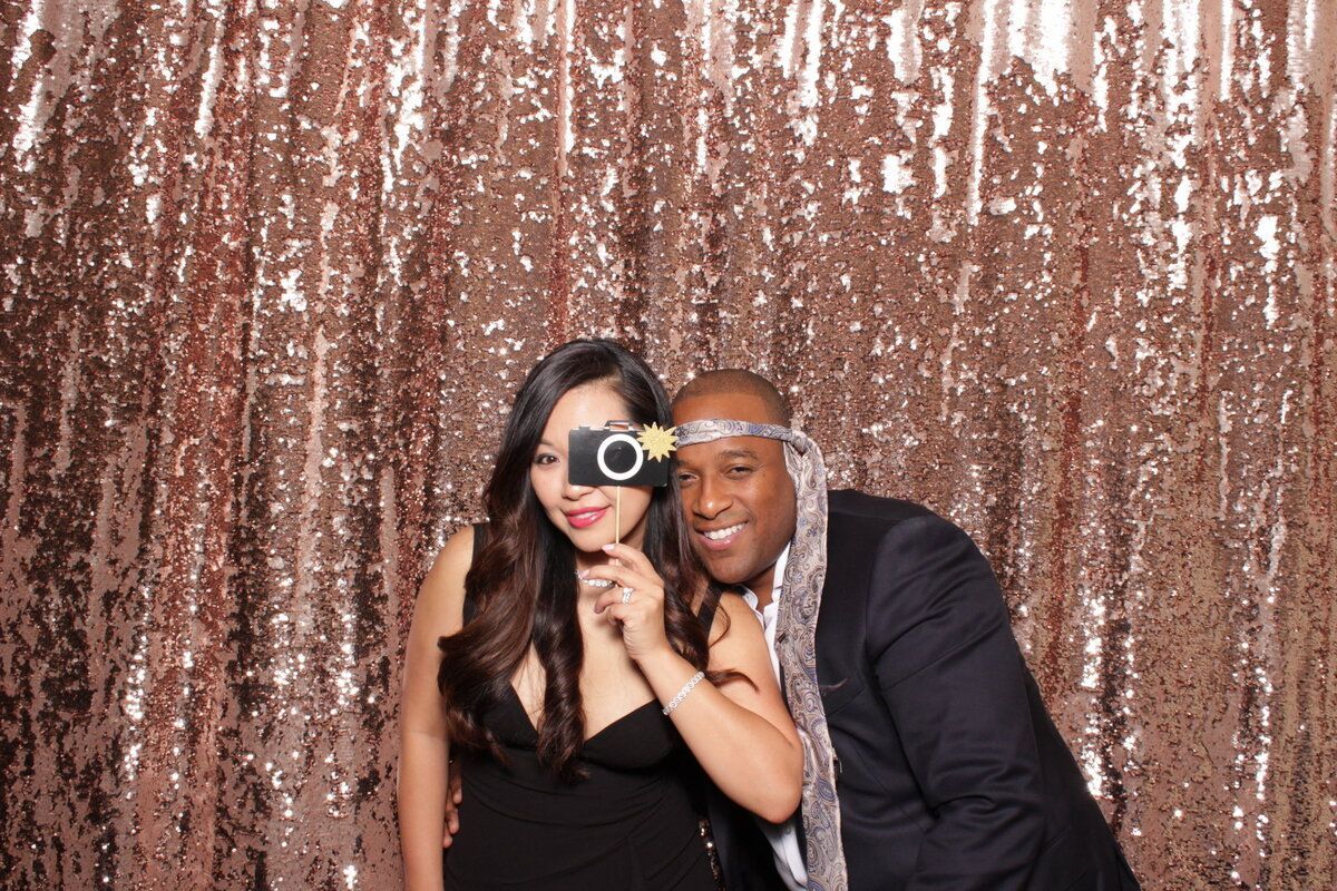 an image of couple inside photo booth rental in New Jersey