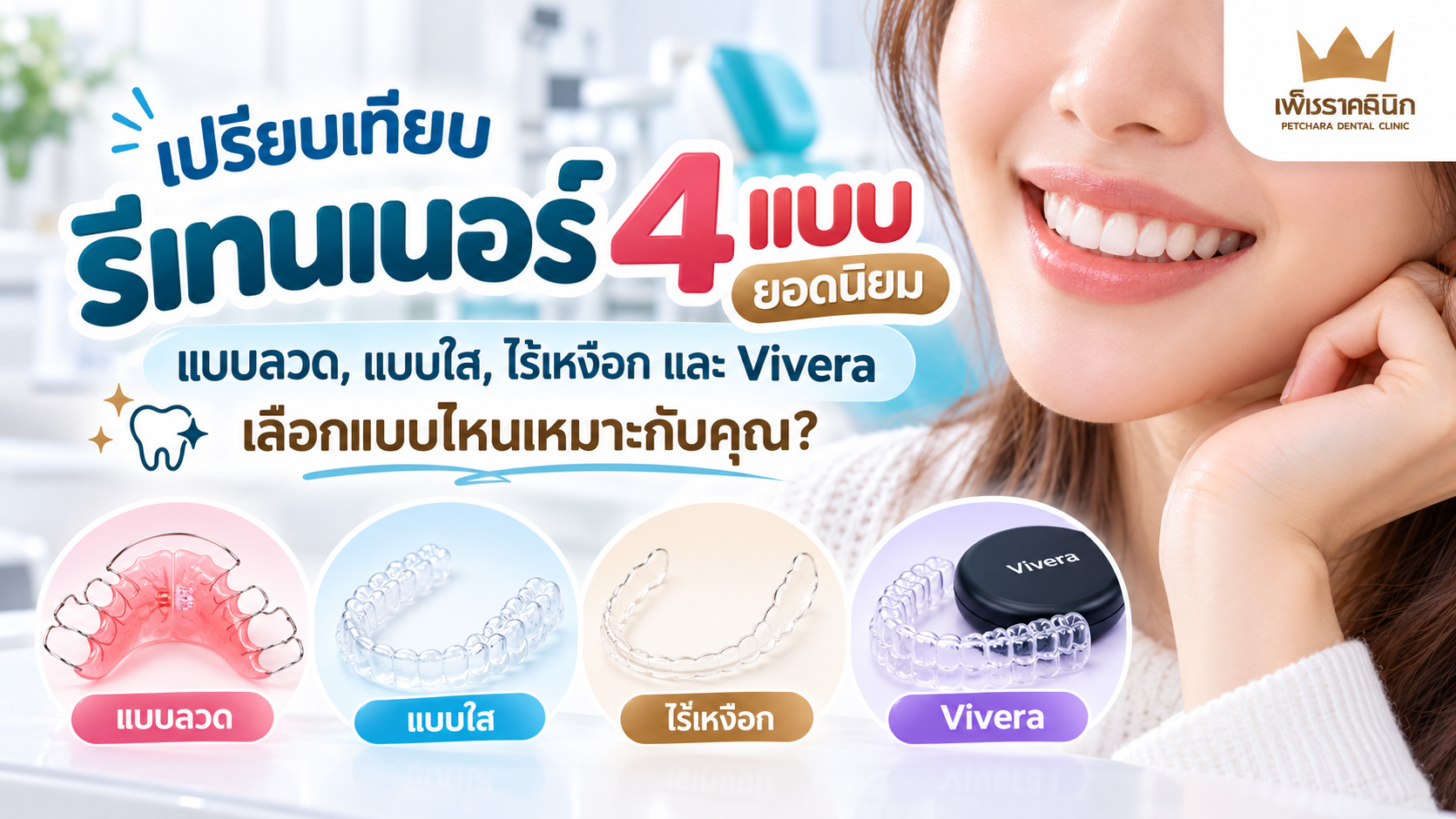 เปรียบเทียบรีเทนเนอร์