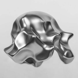 Skulptur aus Edelstahl Konsolidierung