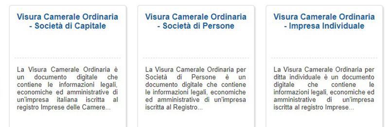 visure camerali