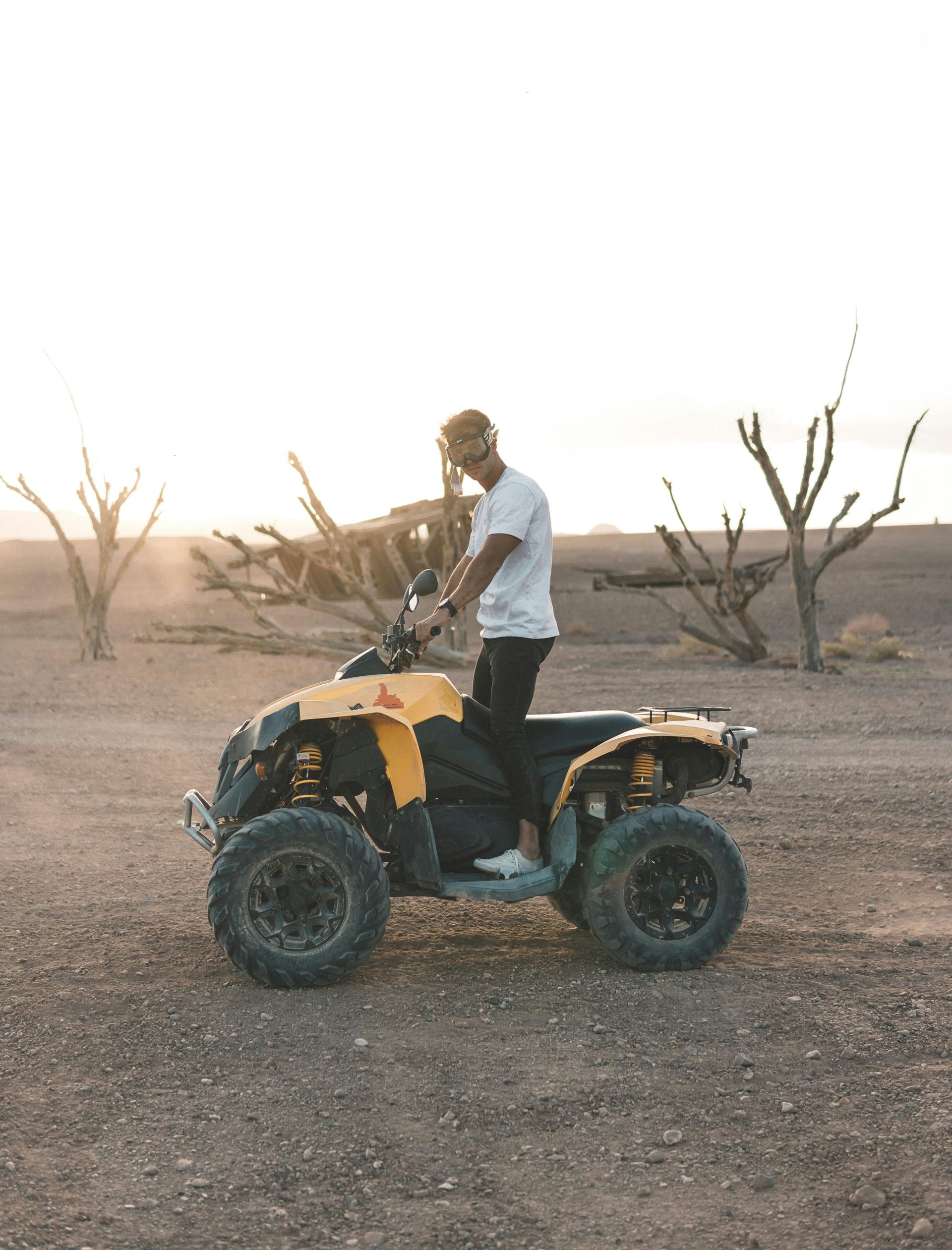 a man on an atv, protected by recreational insurance