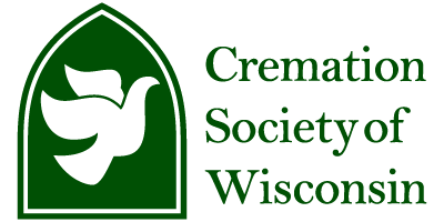 A logo for the cremation society of wisconsin