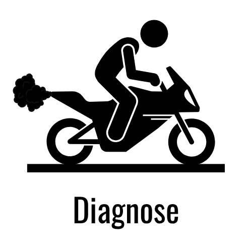 Motorcycle Diagnosis Icon