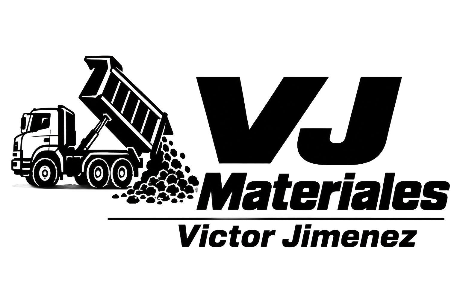 Logo tipográfico de VJ MATERIALES