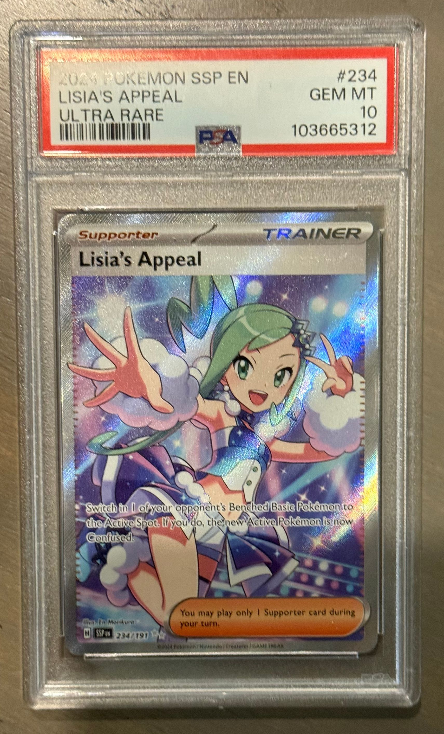Lisia's Appeal Ultra Rare PSA 10 English (2024)