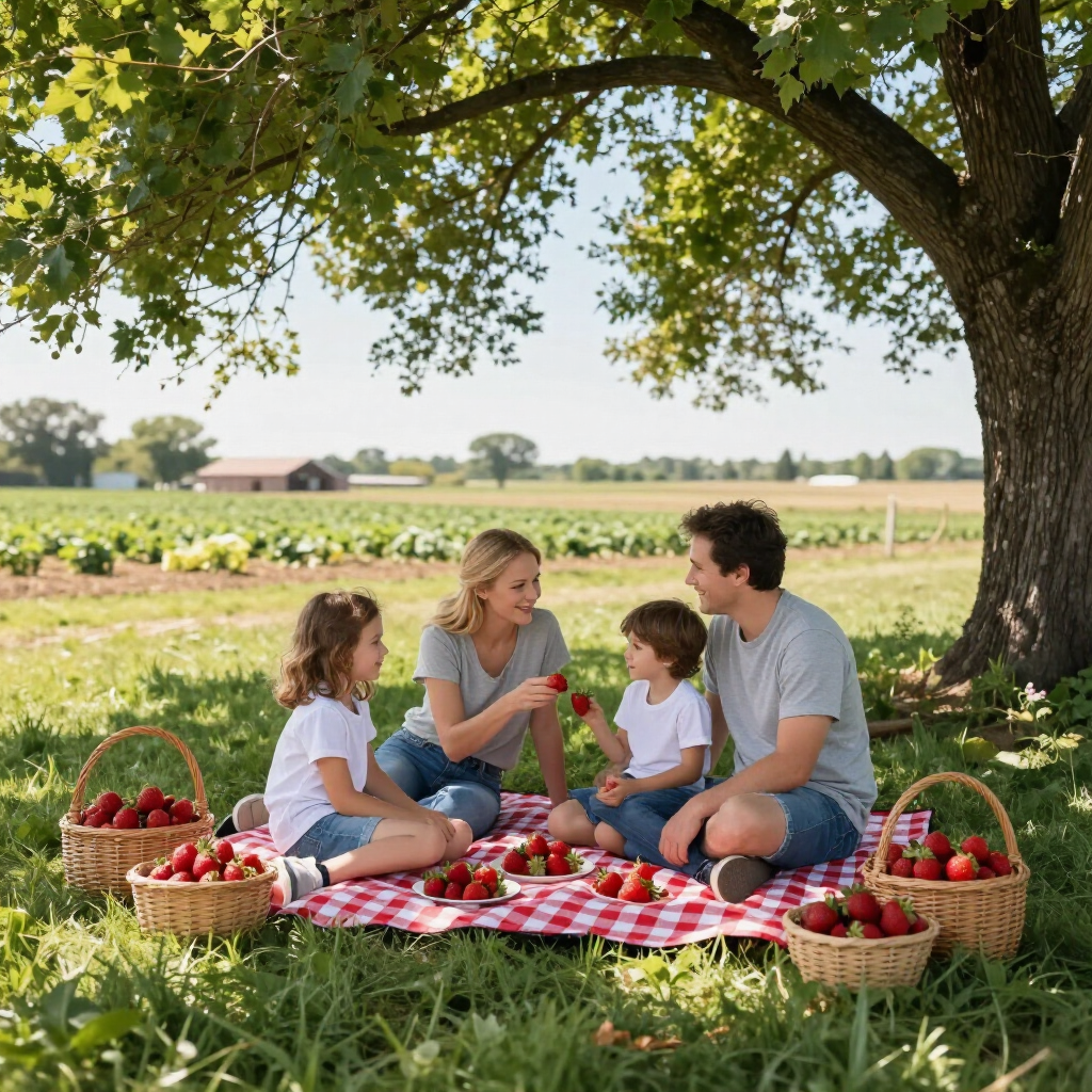 picnic on the farm