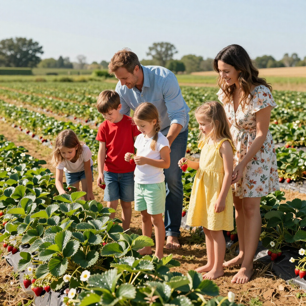pick your own strawberries