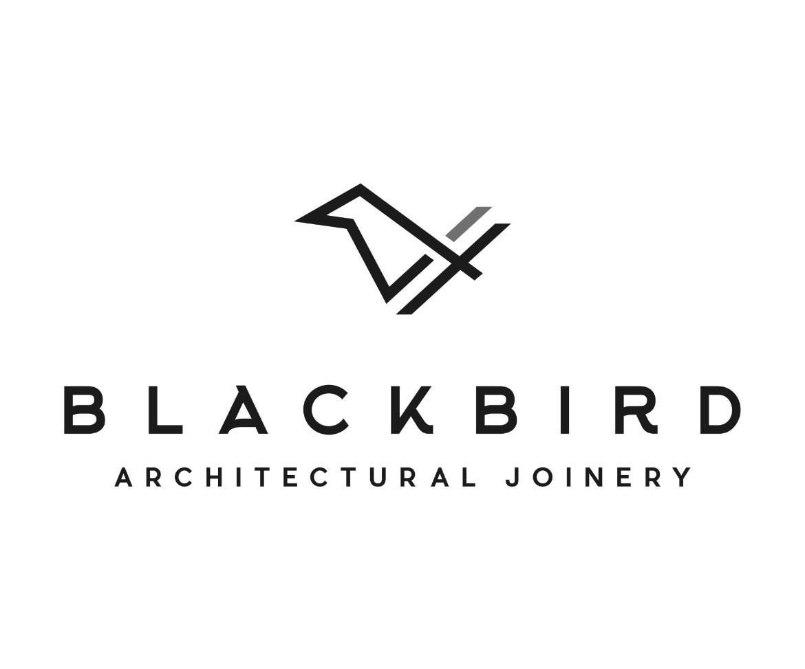 Blackbird Architectural Joinery logo with stylized black bird icon and text on white background