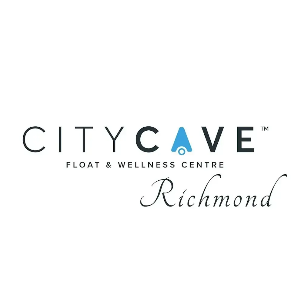 City Cave Float & Wellness Centre Richmond logo with black text and blue cave icon