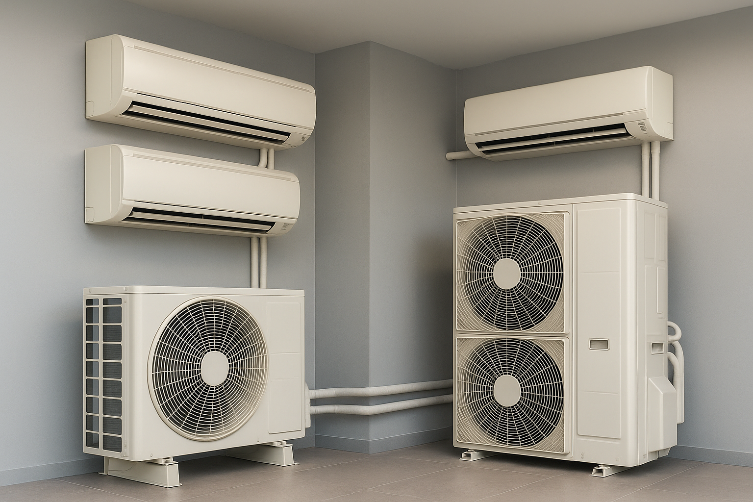 Sistema Multisplit vs Mini VRF: diferencias, ventajas y desventajas
