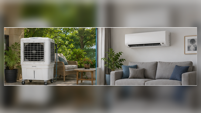 Comparación entre aire lavado y aire acondicionado en una vivienda