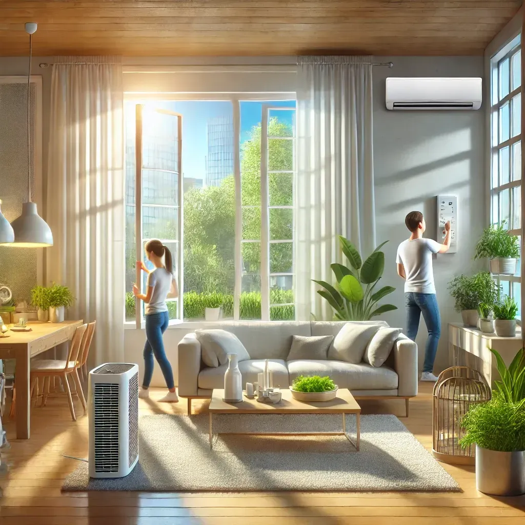 Acciones como la ventilación, el uso de un purificador de aire y la entrada de luz natural para un ambiente más saludable y confortable.