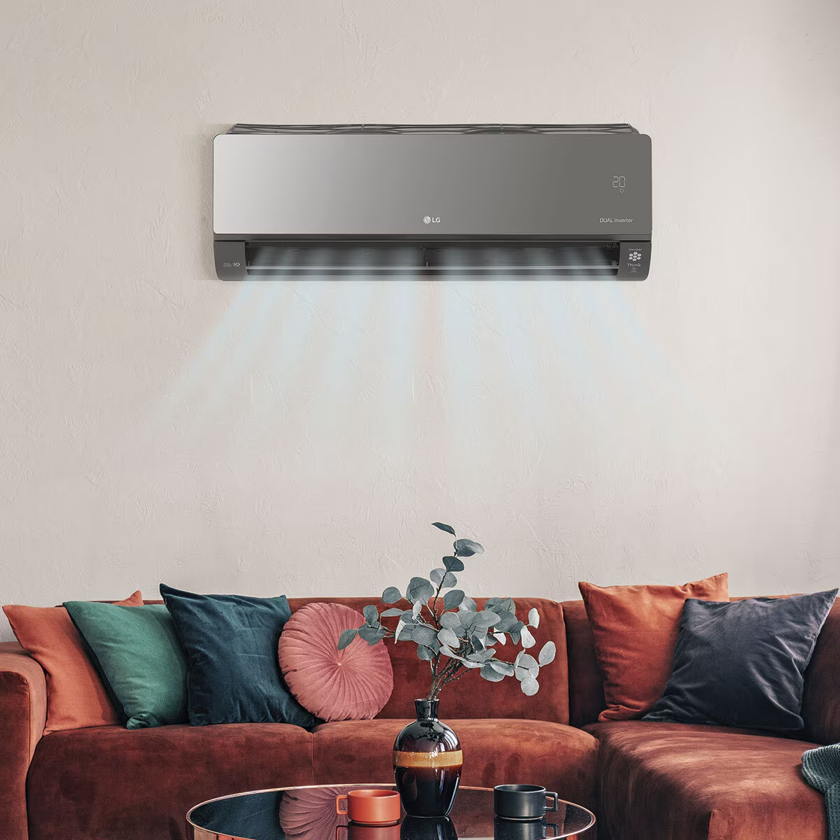 Minisplit inverter  color gris 