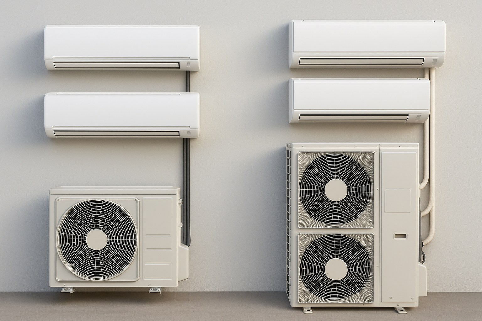 sistema Multisplit y Mini VRF