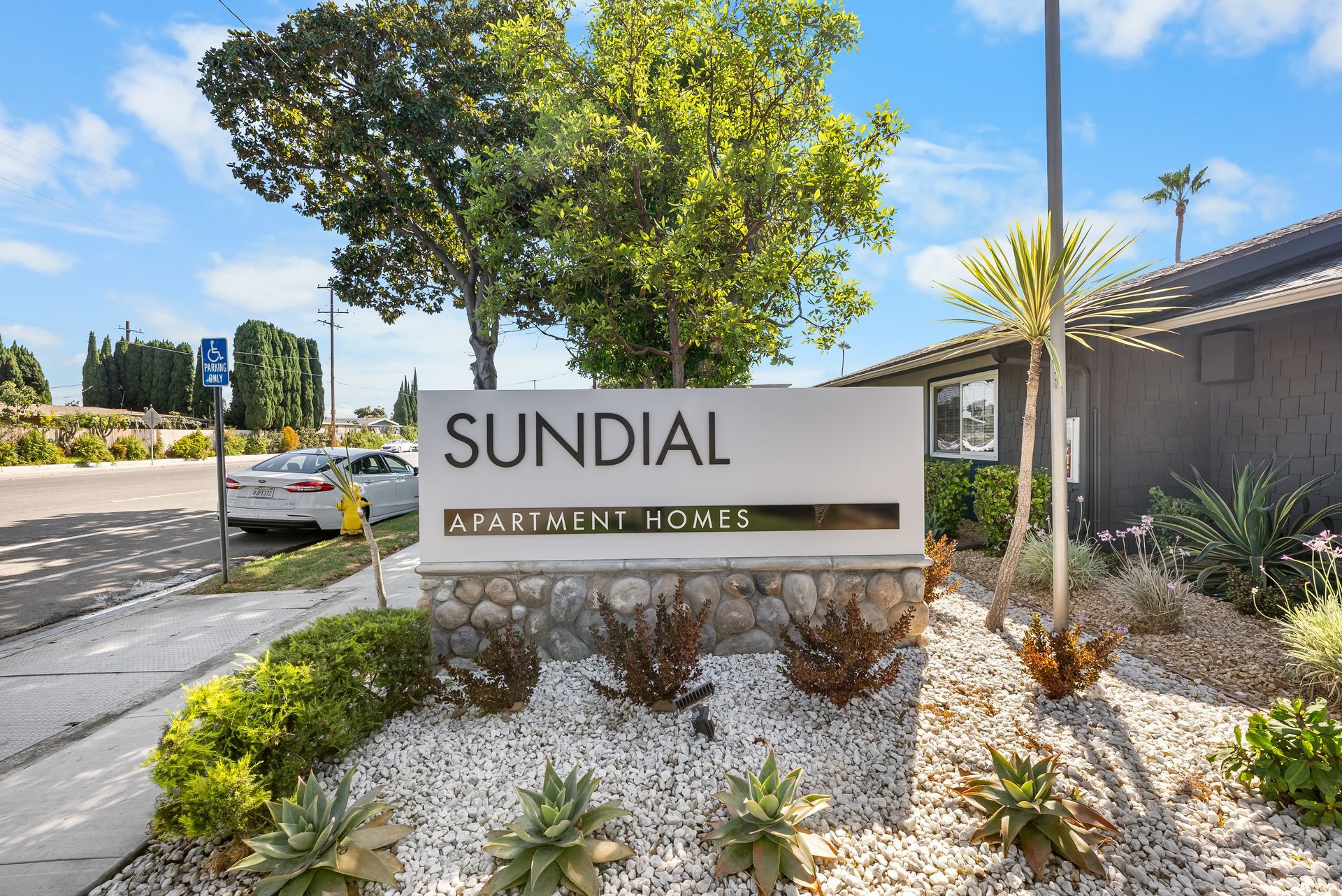 front Sundial Sign