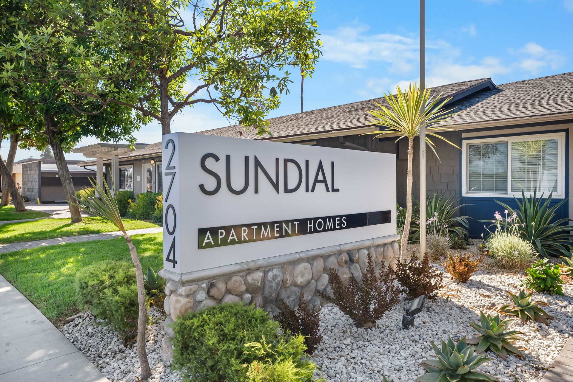 front Sundial sign