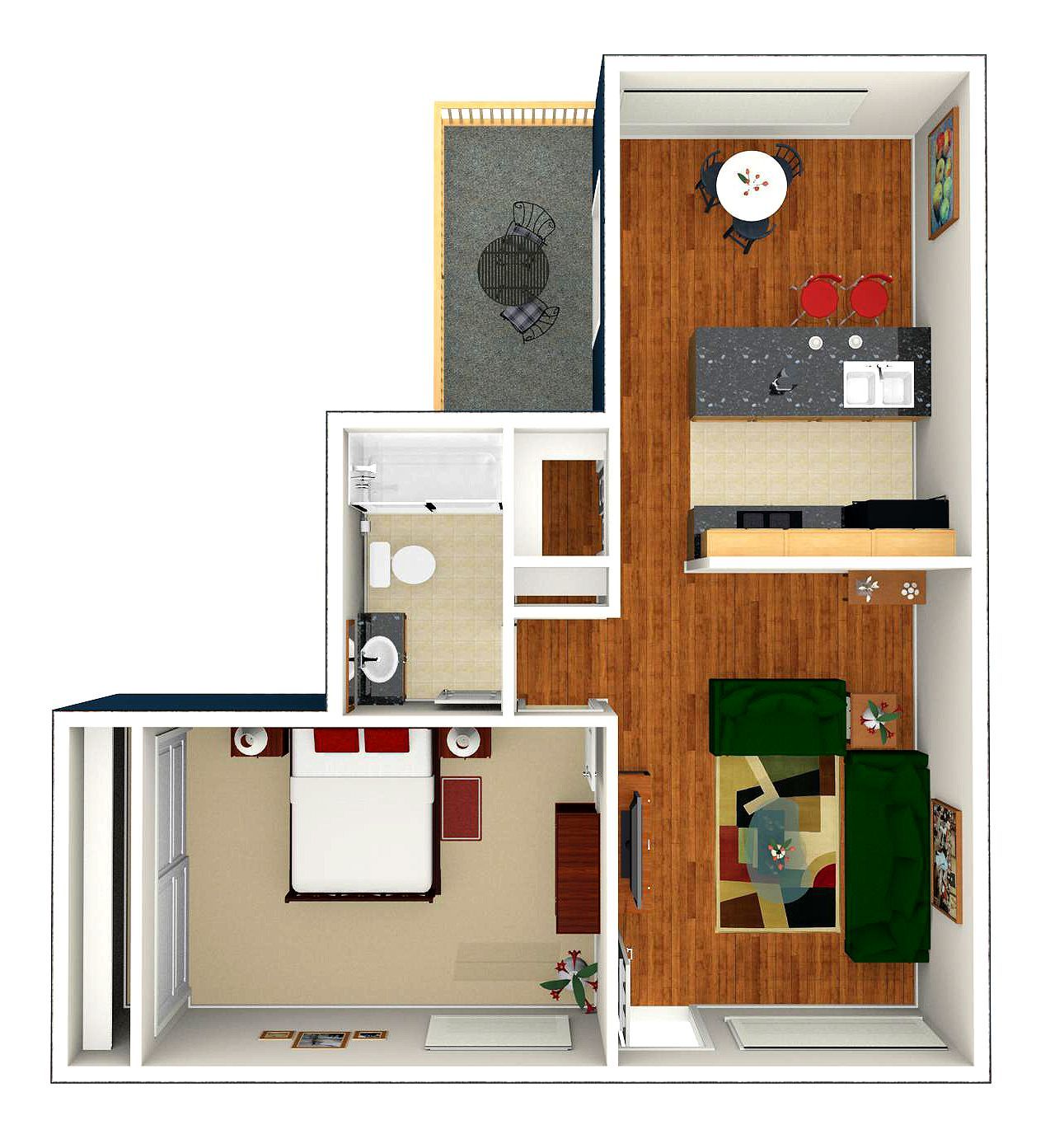 1 Bed | 1 Bath