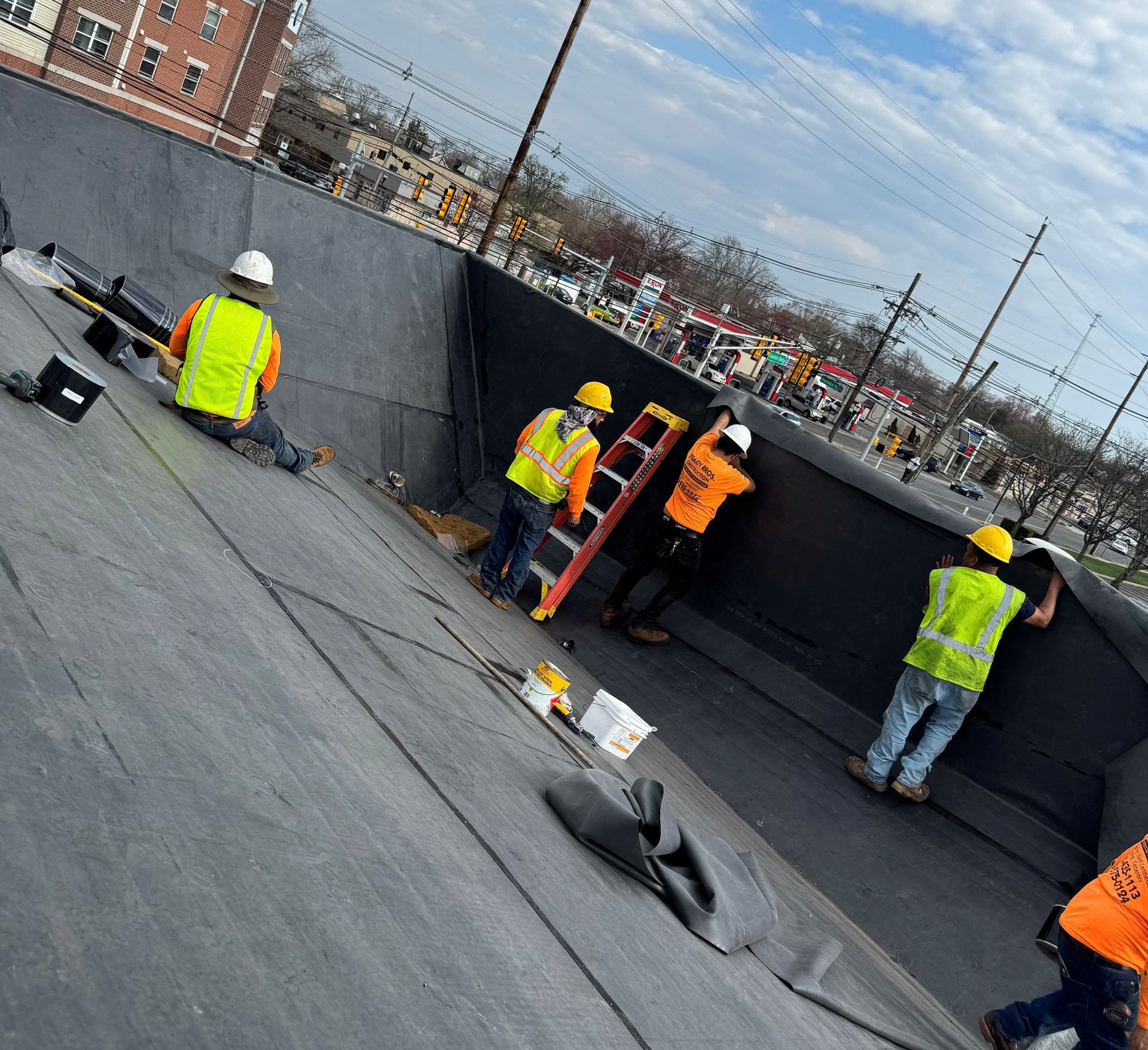 Under Construction Roof — Roofing Contractors in North Brunswick, NJ Under Construction Roof — Roofing Contractors in North Brunswick, NJ